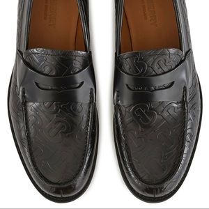 Burberry Emile Leather Moccasins - Black - Loafers